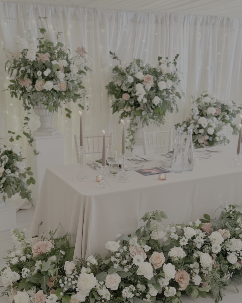Luxury wedding flowers and styling package