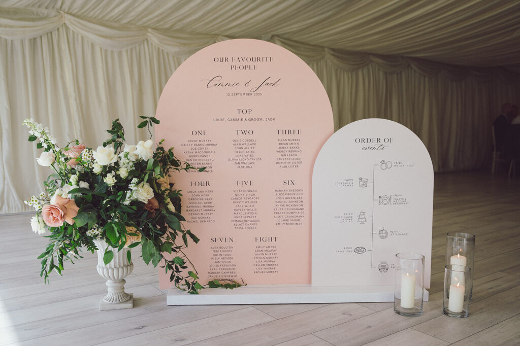 luxury wedding styling Scotland